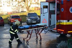 Cvičenie príslušníkov okresného riaditeľstva hasičského a záchranného zboru v CSS - Juh