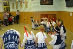 Vystúpenie detskej folklórnej skupiny Drobci