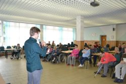 Vystúpenie študentov z piaristického gymnázia 03/2017