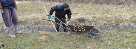 Jarné upratovanie areálu CSS